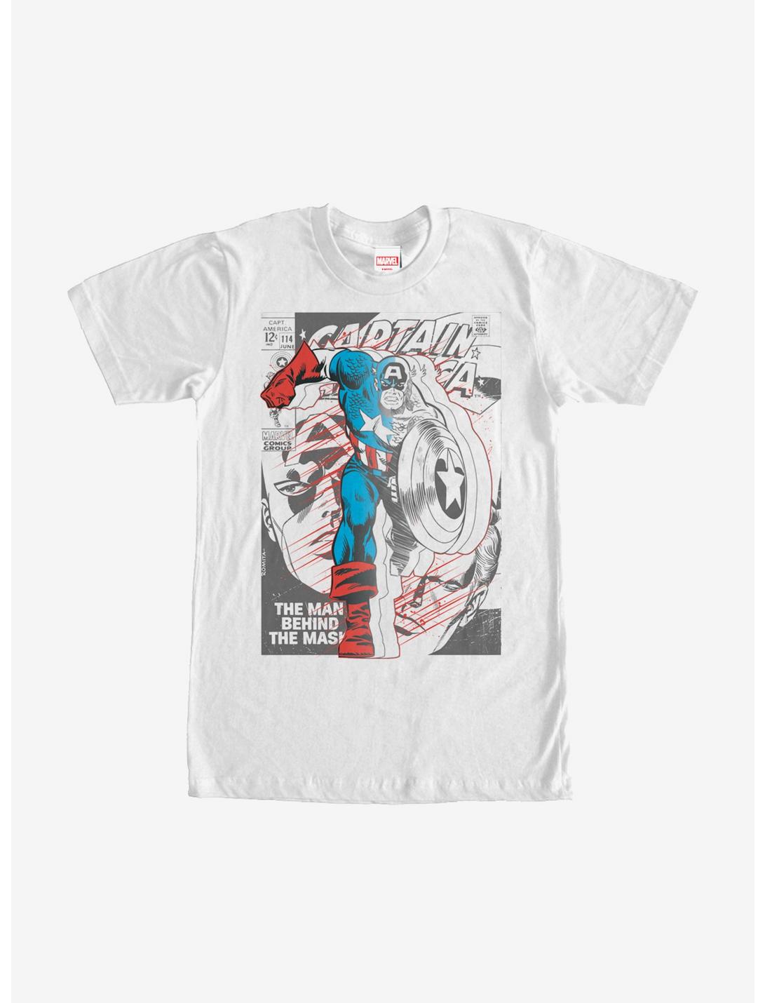 Marvel Captain America Behind the Mask T-Shirt