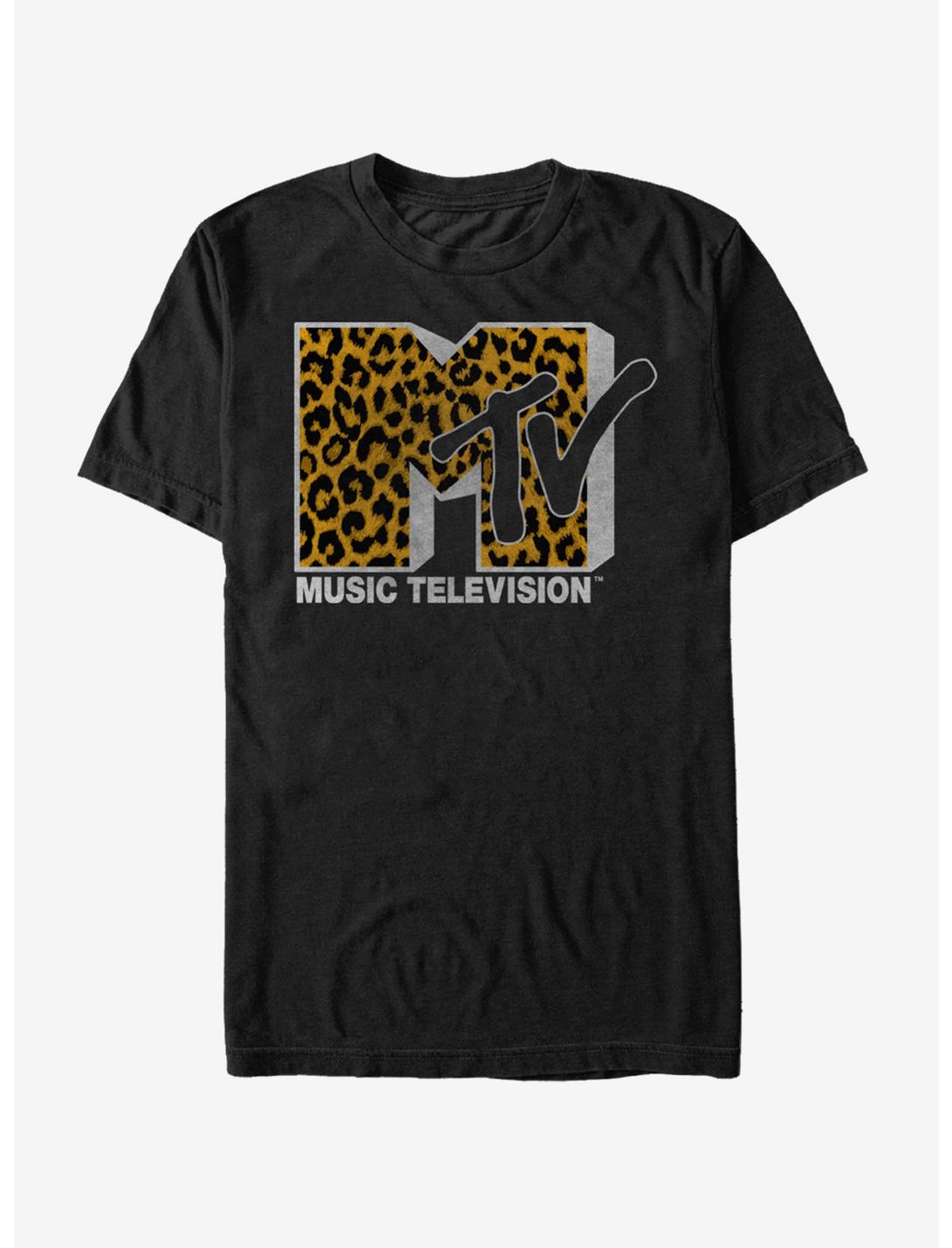 MTV Cheetah Print Logo T-Shirt