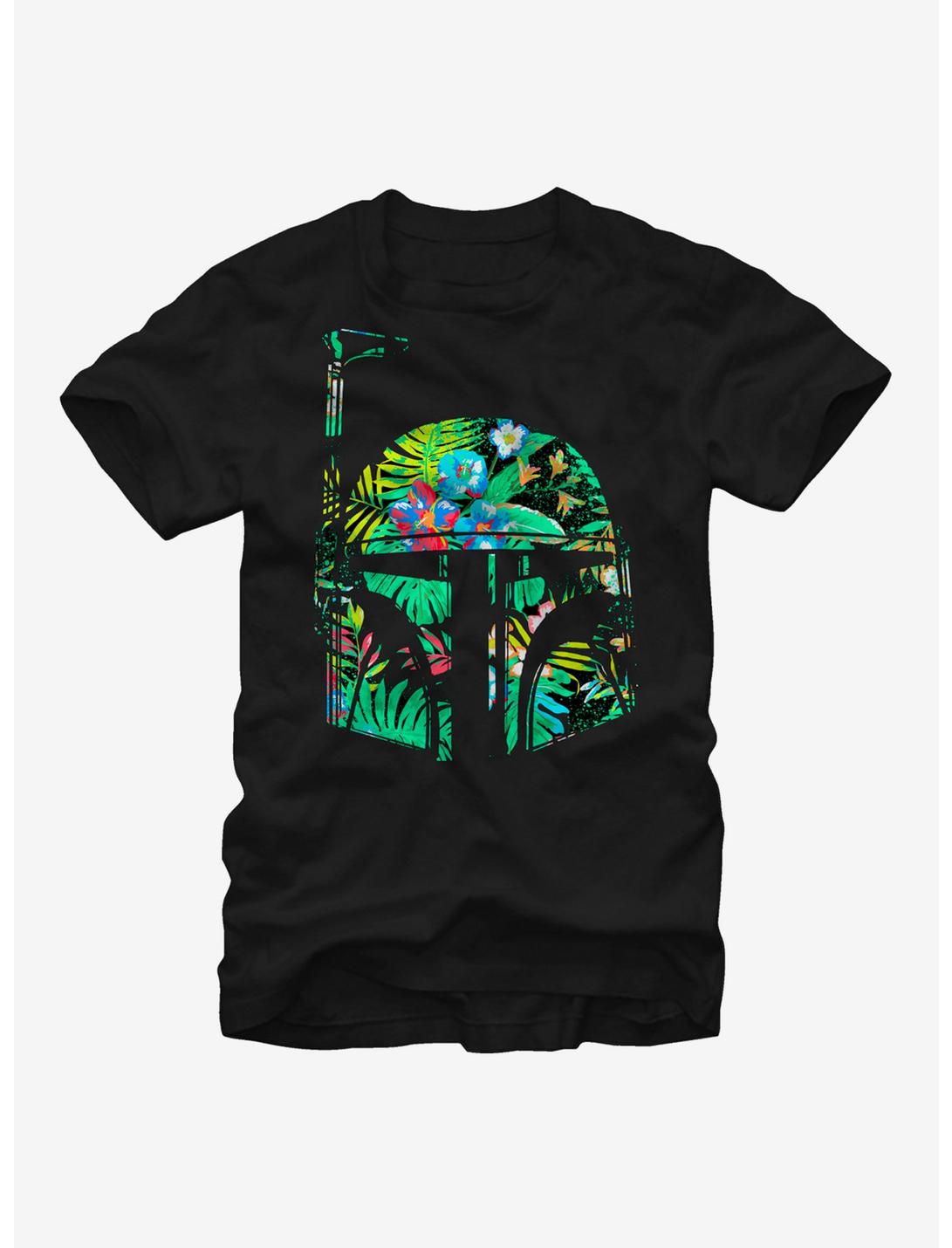 T-shirt Hawaïen Star Wars Motif Casque Boba Fett
