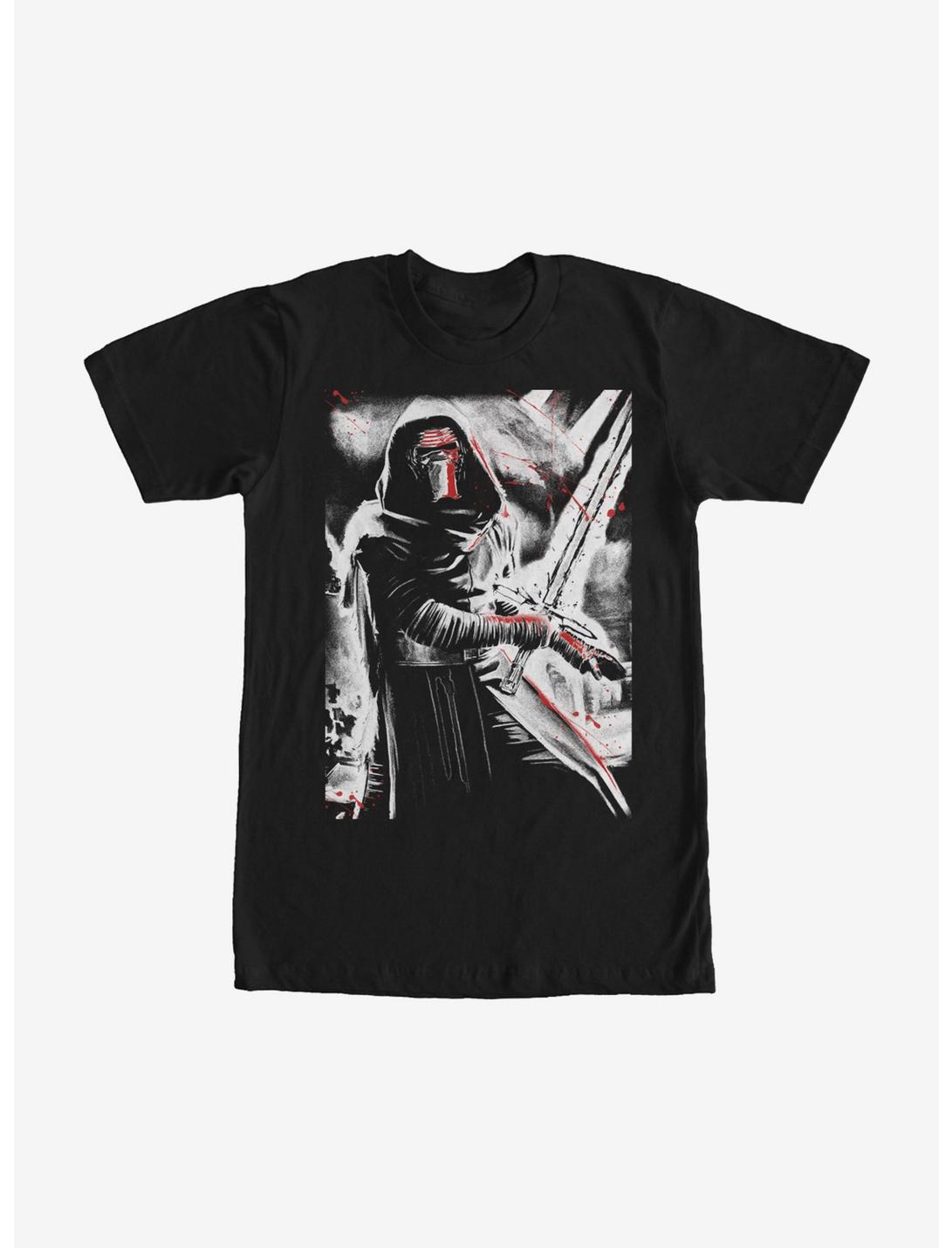 T-shirt éclaboussures sabre laser Kylo Ren Star Wars