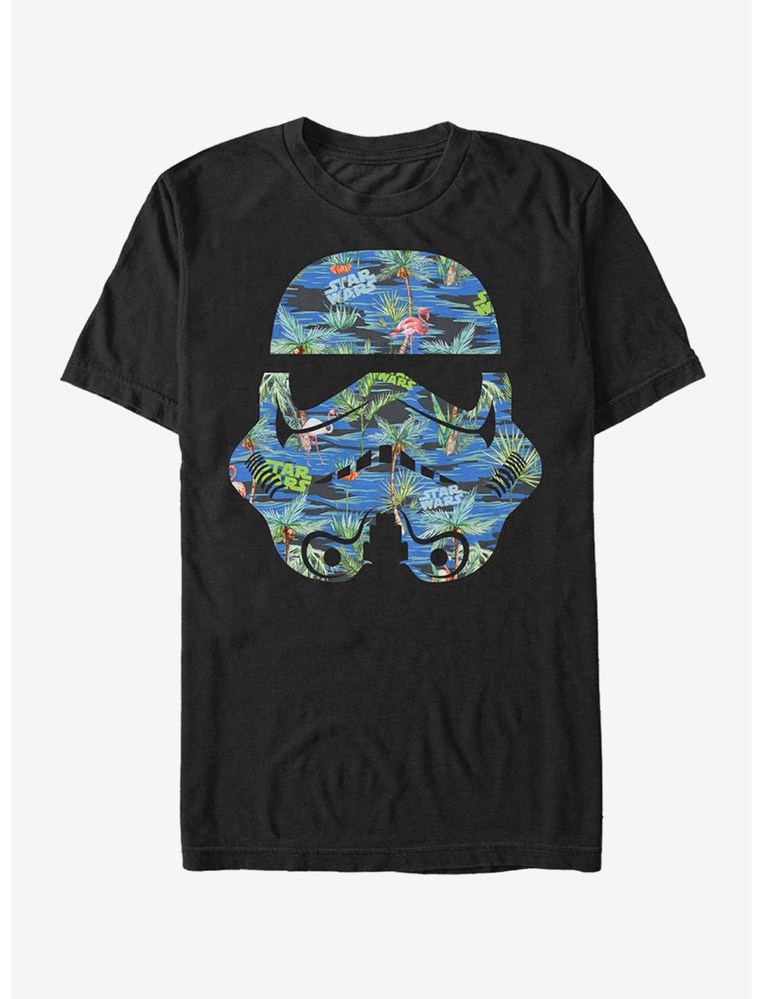 Star Wars Stormtrooper Helmet Flamingo Print T-Shirt