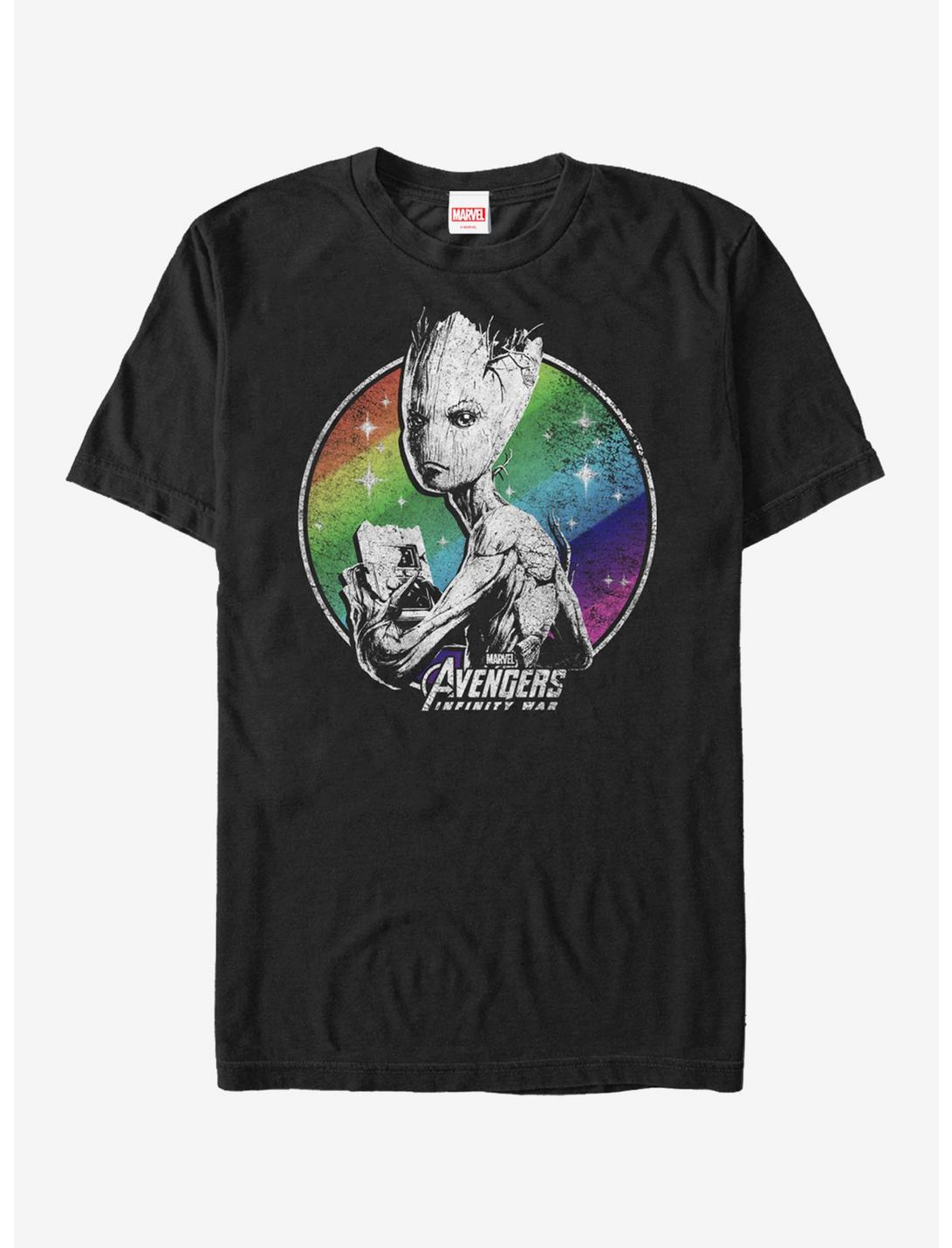 Marvel Avengers: Infinity War Groot Rainbow T-Shirt