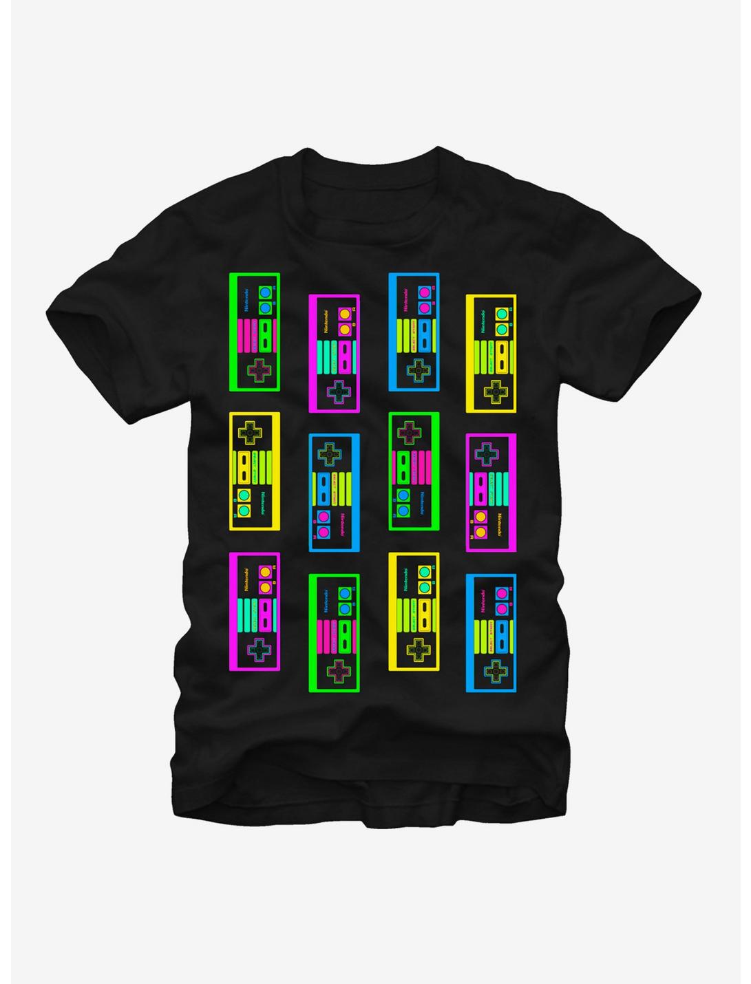 Nintendo Bright NES Controllers T-Shirt