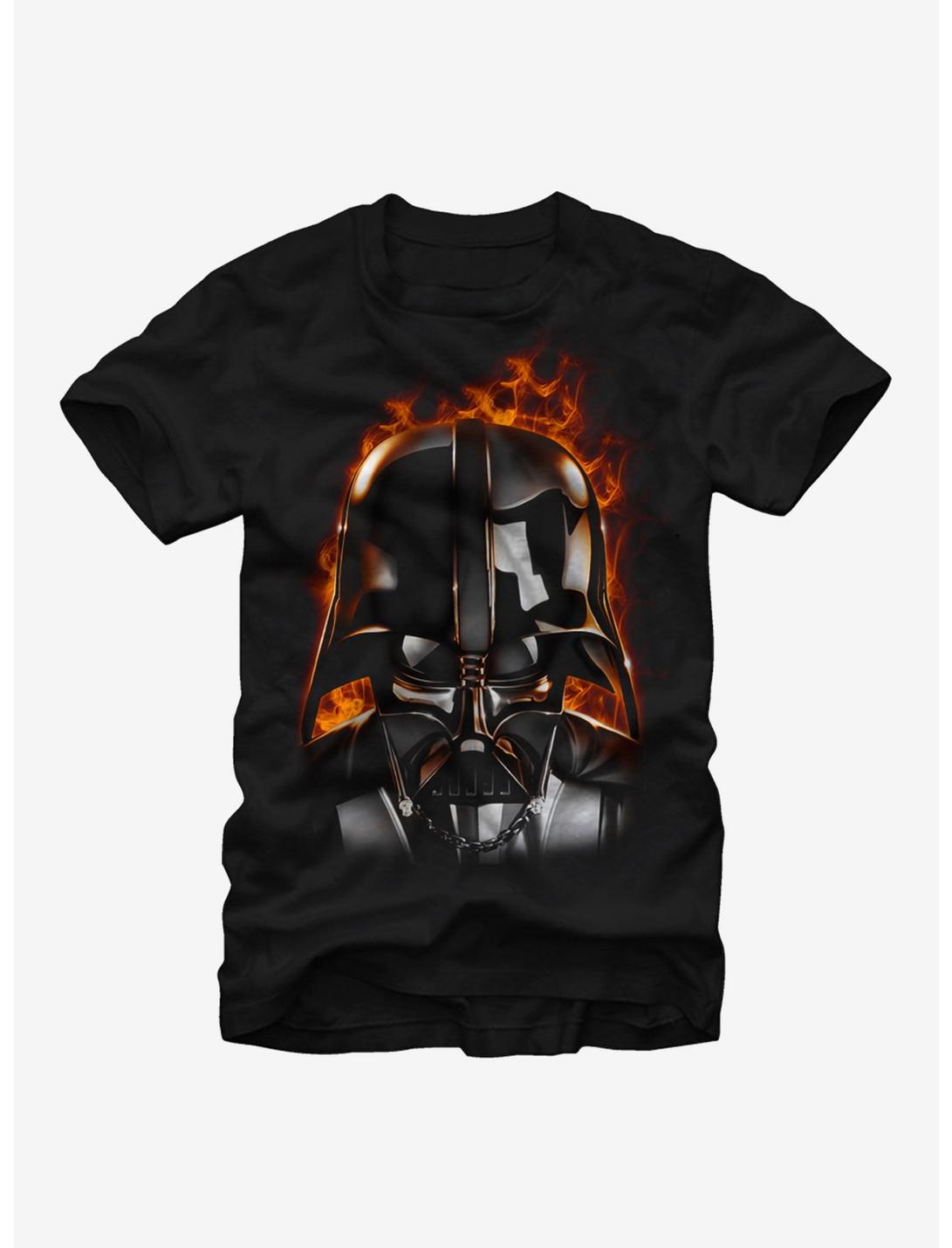 Star Wars Darth Vader With Flames T-Shirt