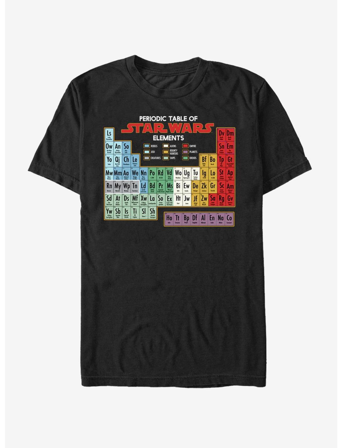Star Wars Periodic Table of Elements T-Shirt