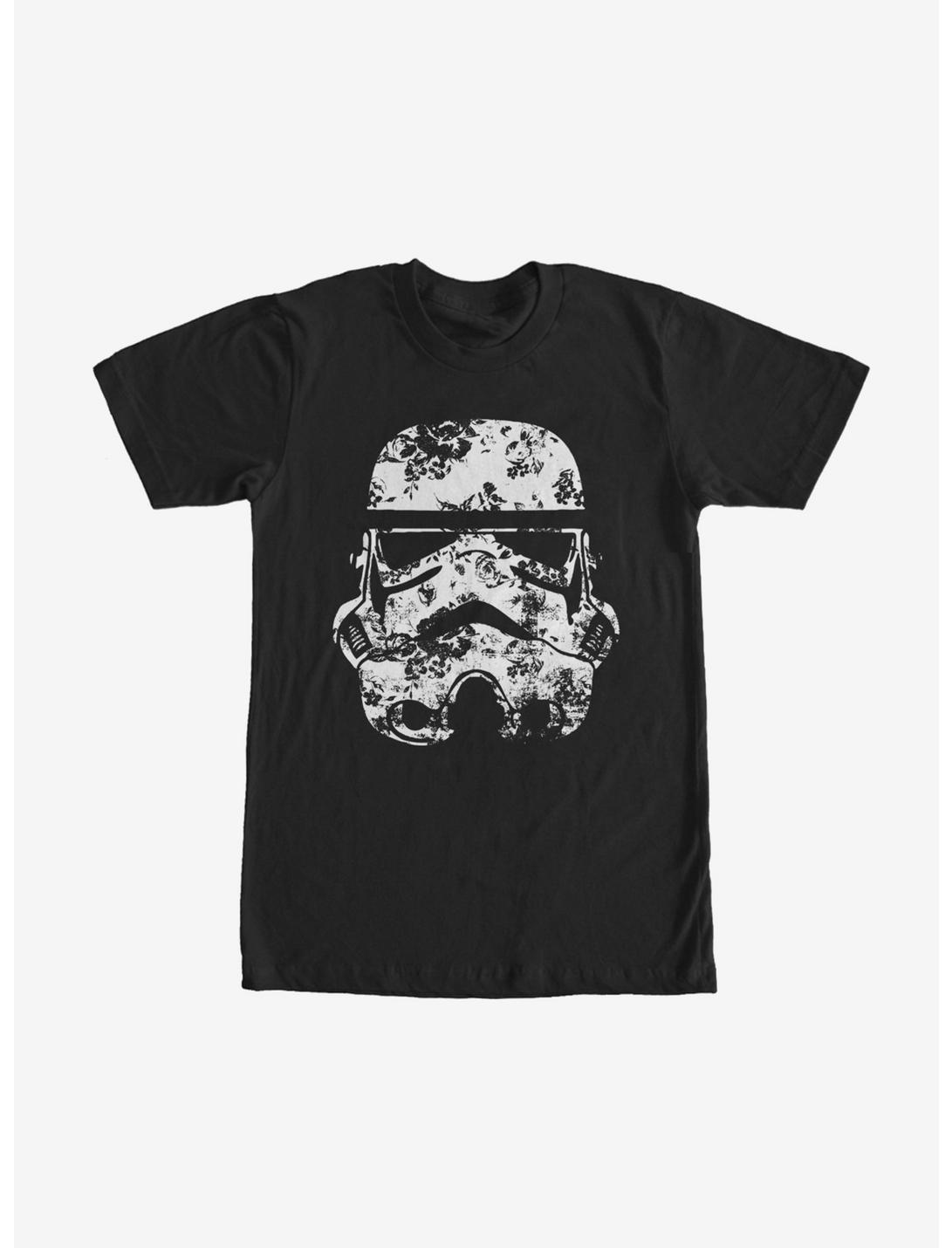 Star Wars Stormtrooper Helmet Flowers T-Shirt