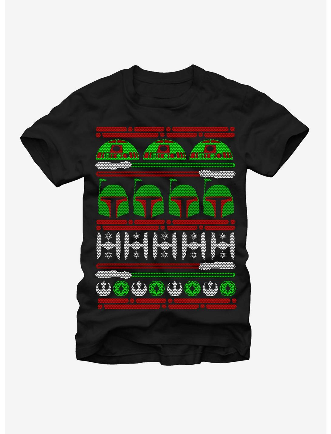 Star Wars Boba Fett Ugly Christmas Sweater T-Shirt