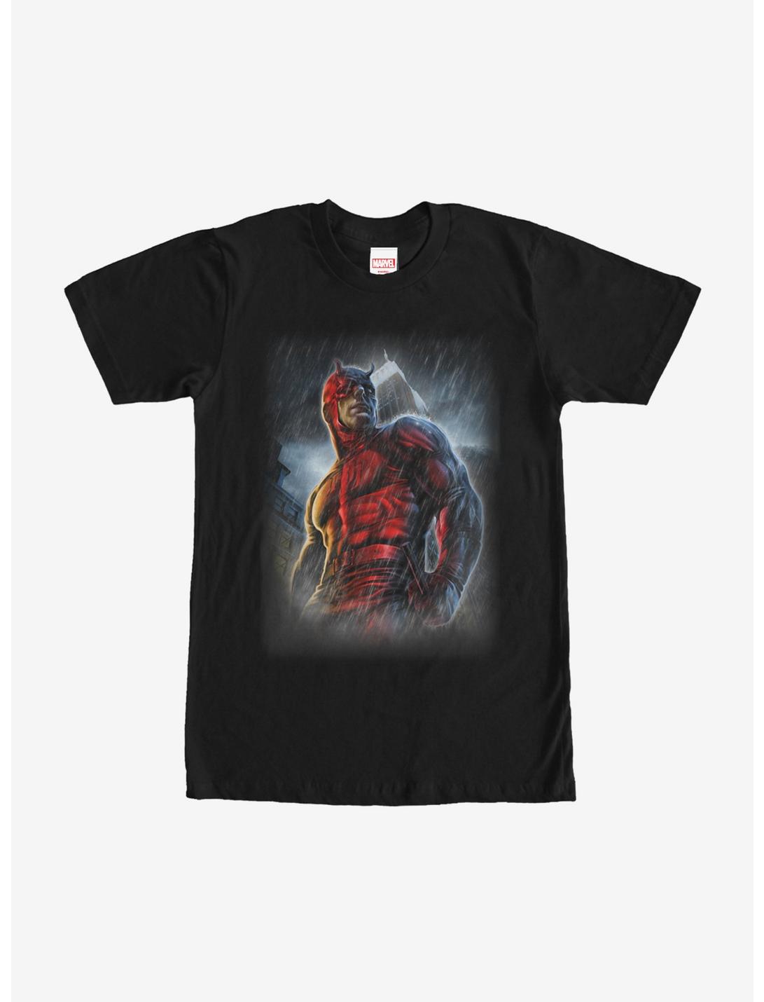 T-shirt Marvel Daredevil Super-héros Pluie en ville