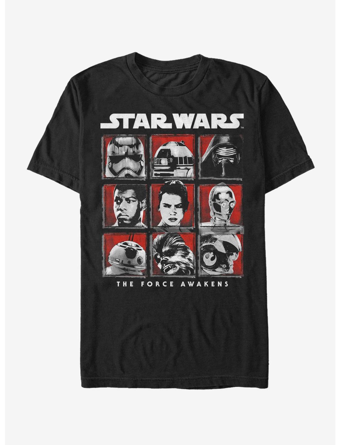 Star Wars Episode VII The Force Awakens Cast T-Shirt