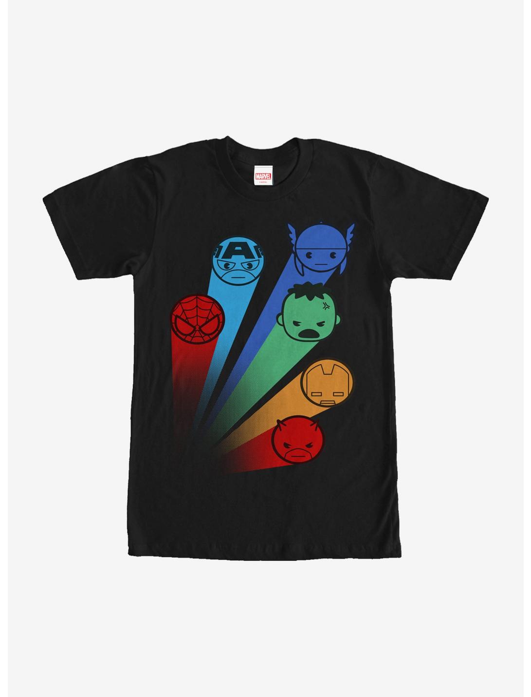 Marvel Avengers Kawaii Rainbow T-Shirt
