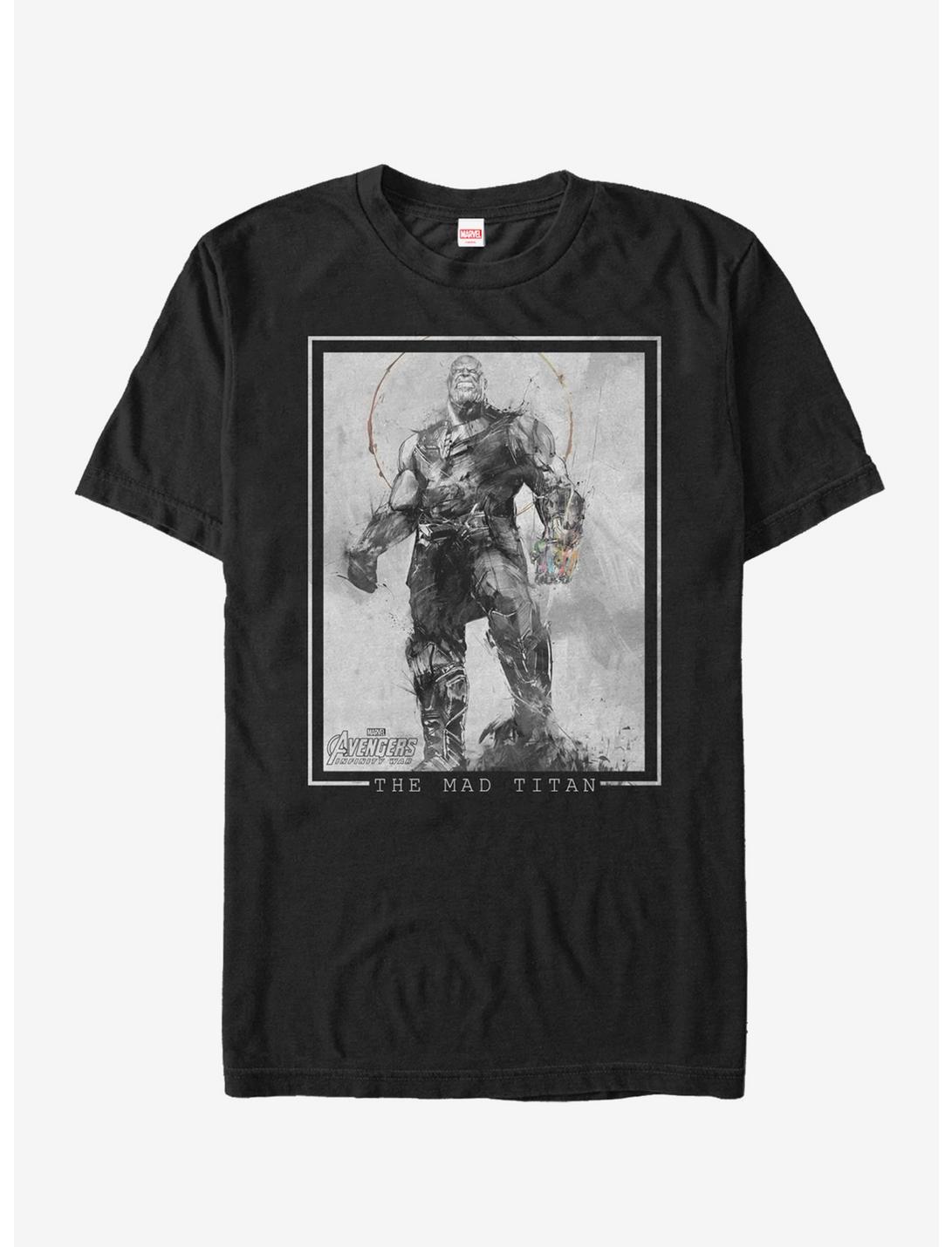 Marvel Avengers: Infinity War Thanos Grayscale T-Shirt