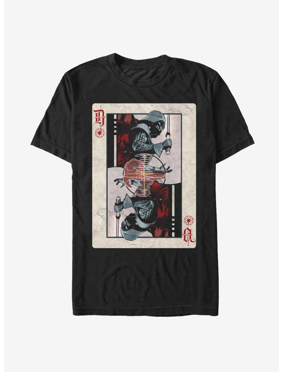 Star Wars Darth Vader Death Star Playing Card T-Shirt