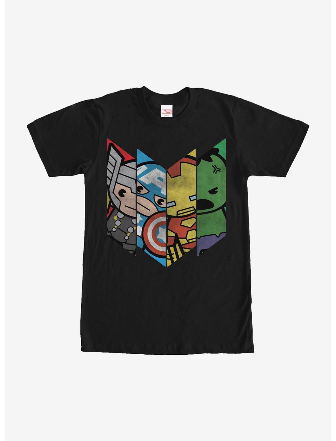 Marvel Avengers Kawaii Panels T-Shirt