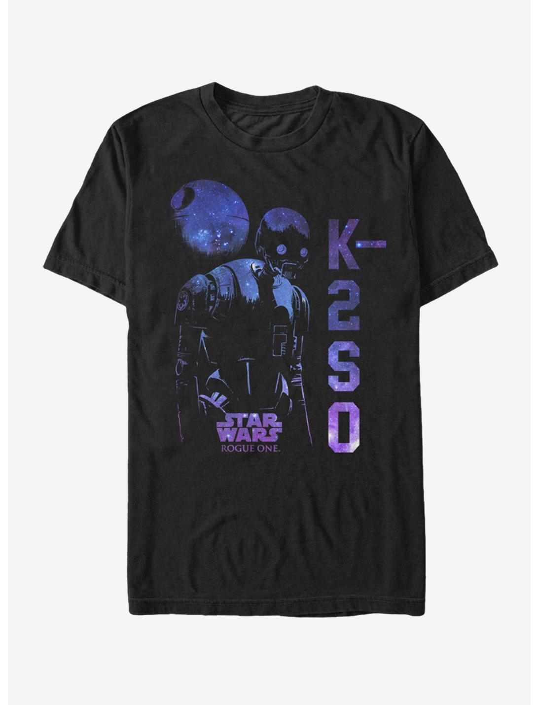 T-shirt Star Wars K-2SO Imprimé Galaxie