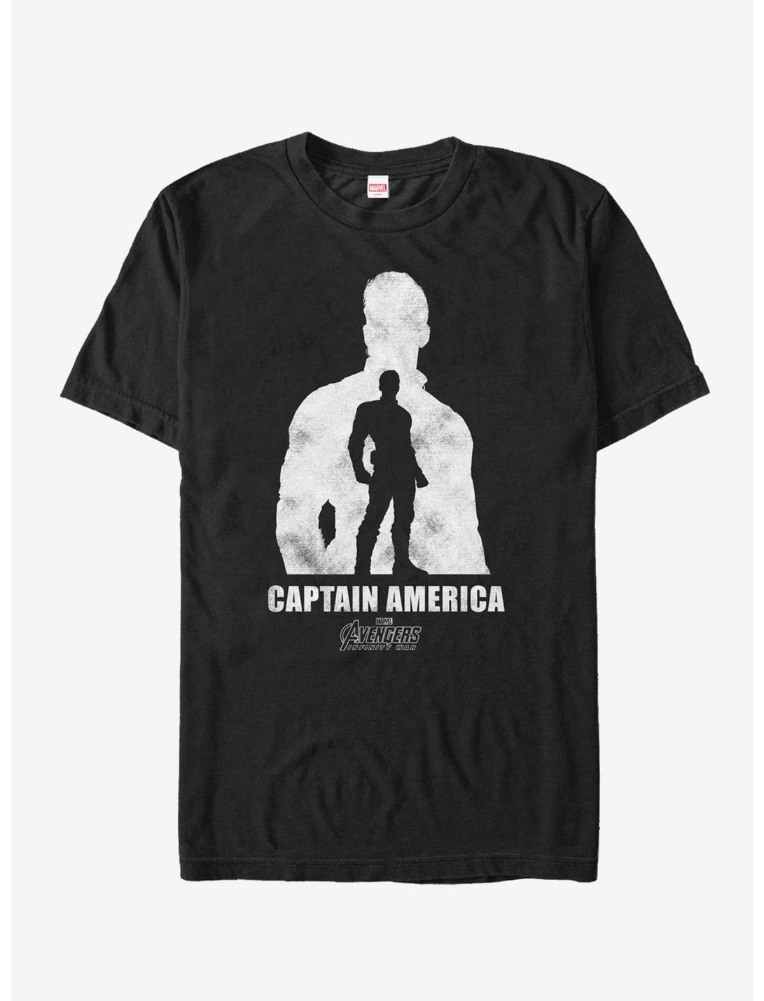Marvel Avengers: Infinity War Captain America Silhouette T-Shirt