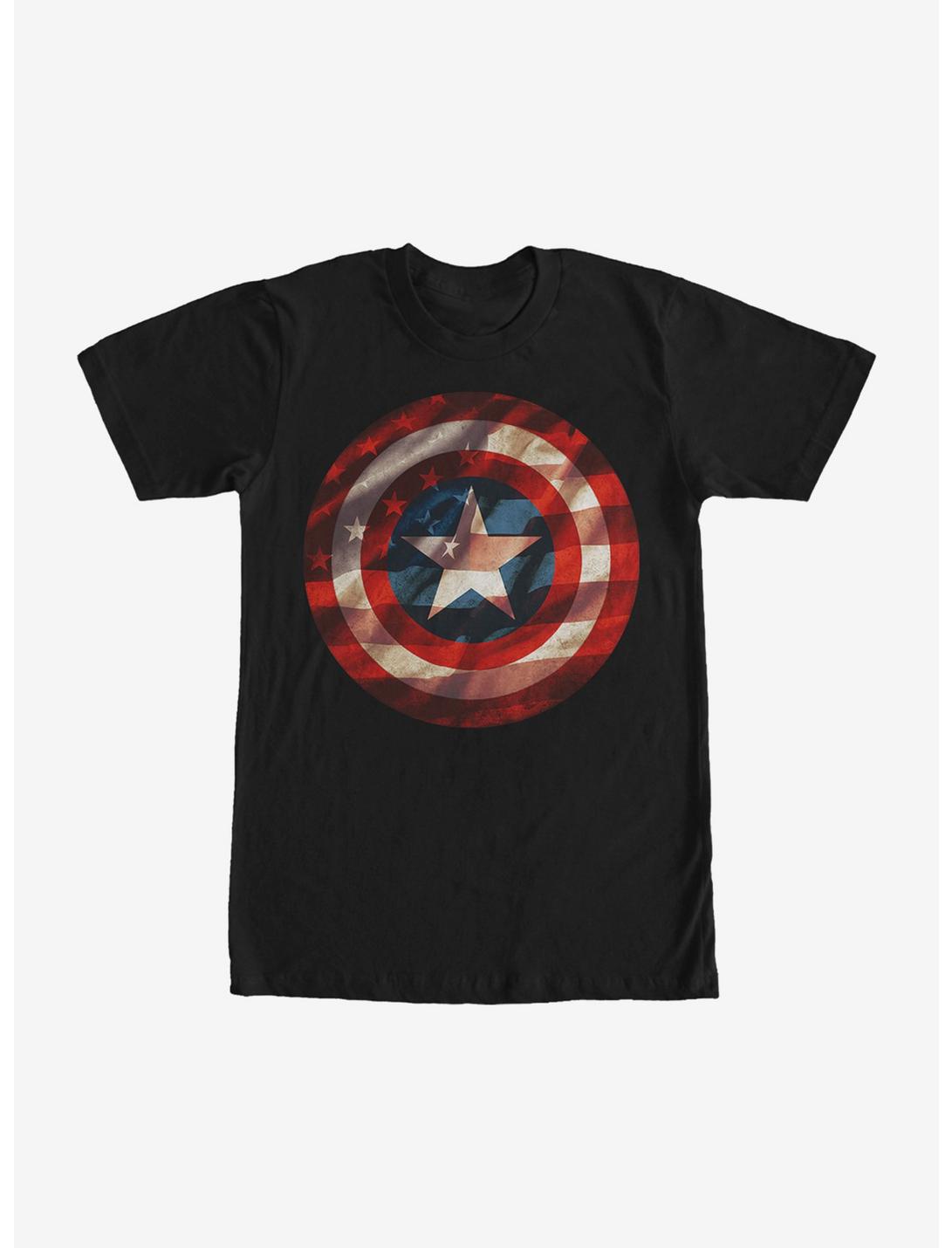 Marvel Captain America Shield Flag T-Shirt