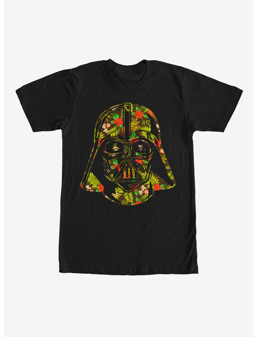 Star Wars Hawaiian Print Darth Vader Helmet T-Shirt