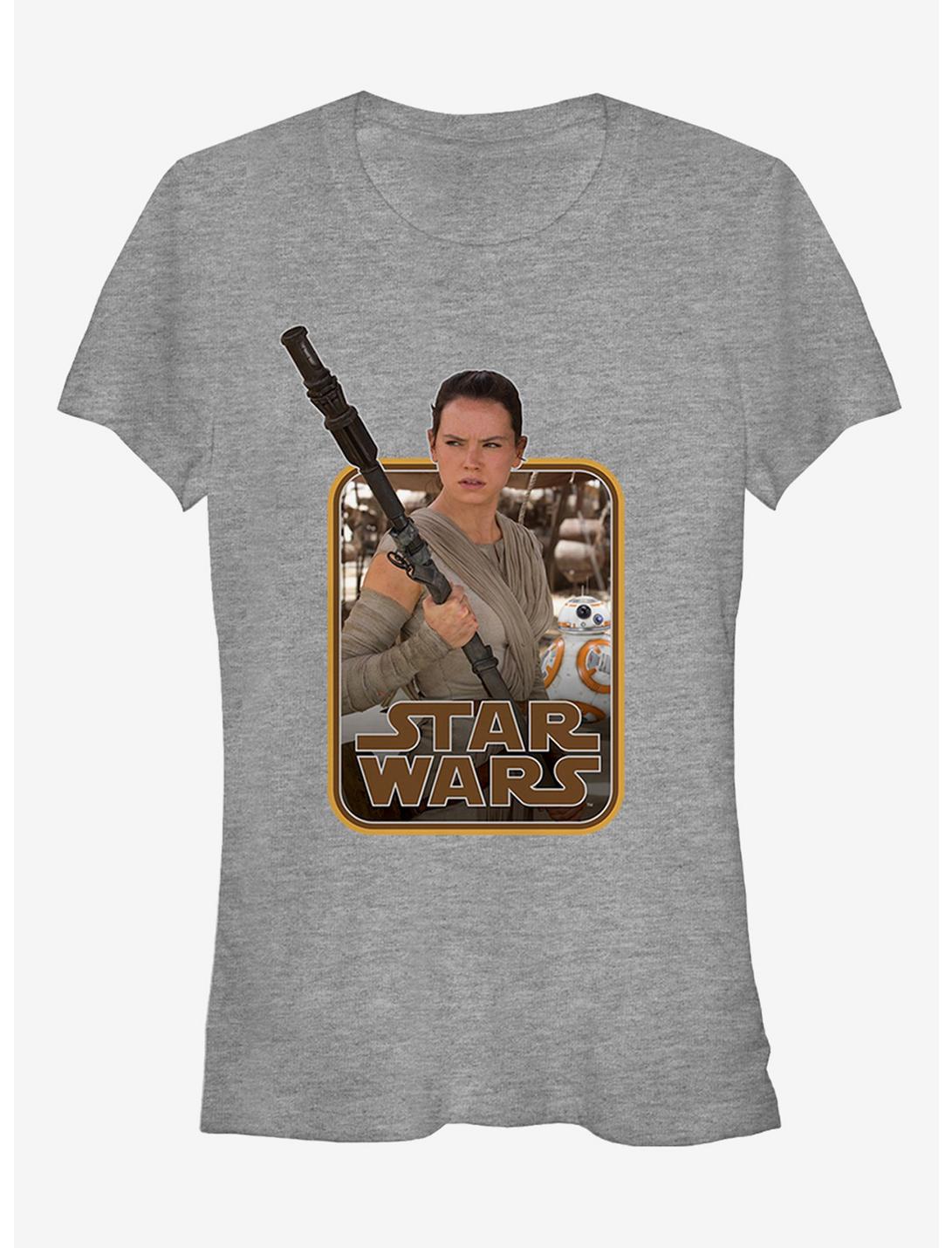 Star Wars Retro Rey and BB-8 Girls T-Shirt