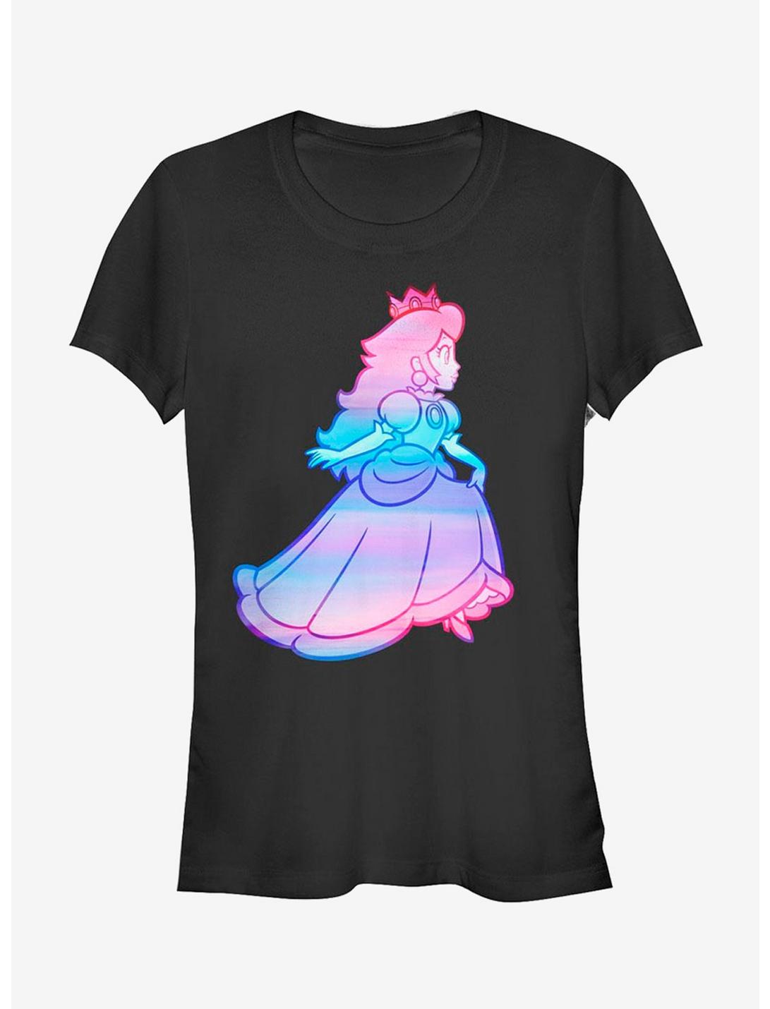 Nintendo Princess Peach Rainbow Fade Girls T-Shirt
