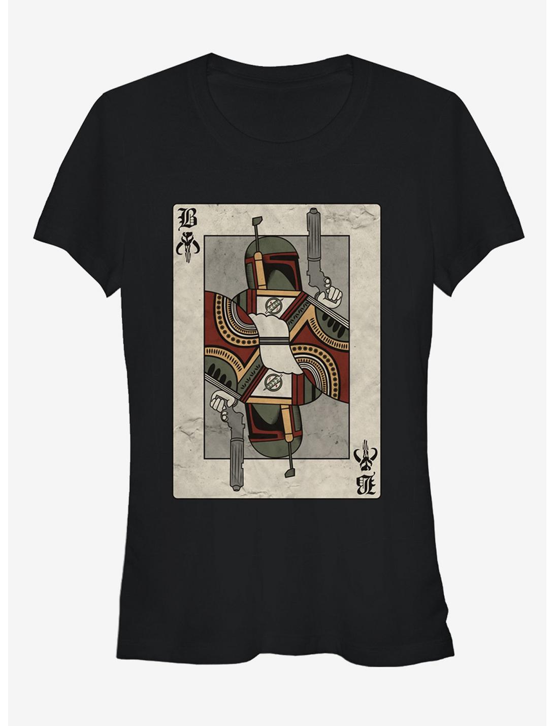 T-shirt Fille Star Wars Boba Fett Carte à Jouer