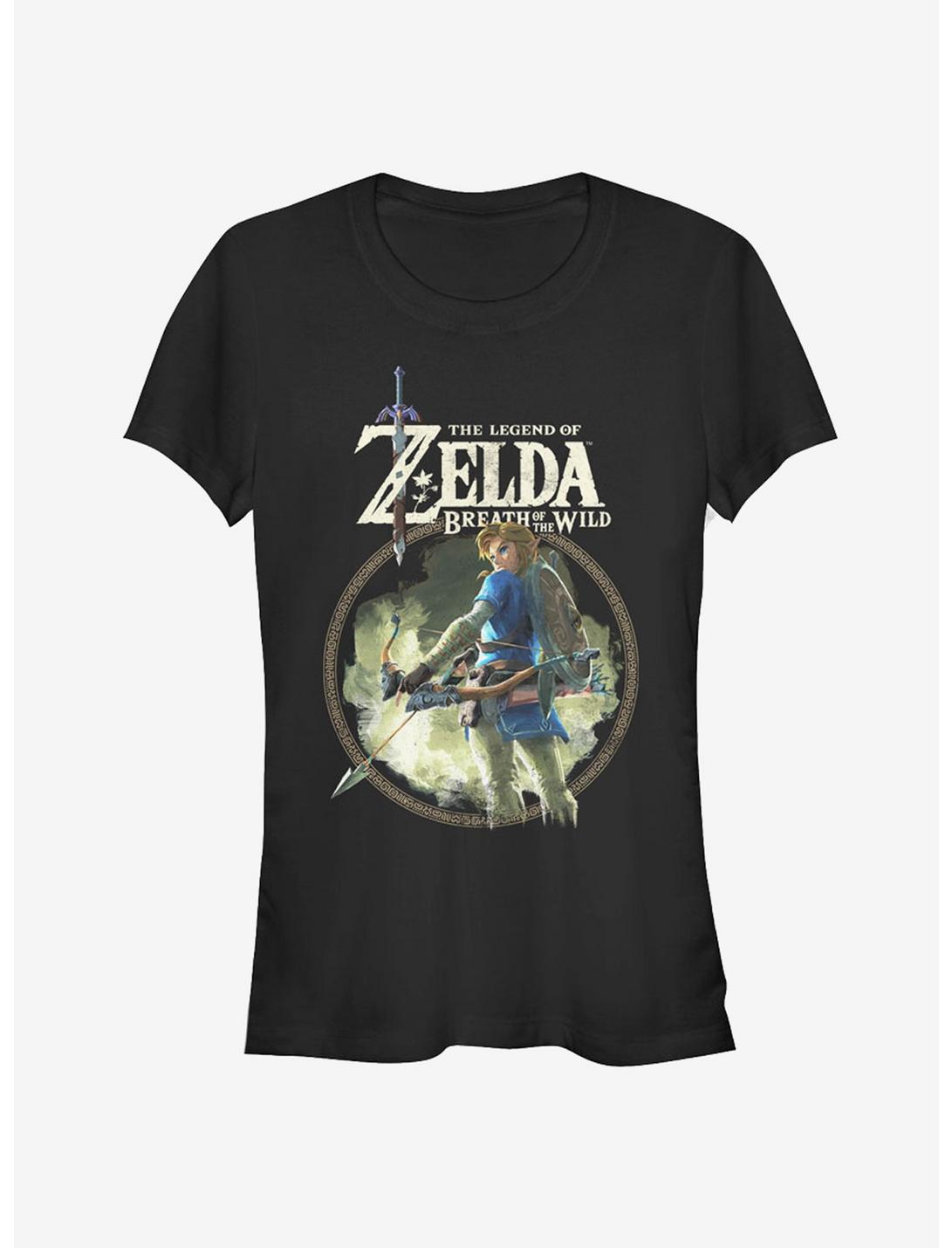 T-shirt Fille Nintendo The Legend of Zelda Breath of the Wild Cercle