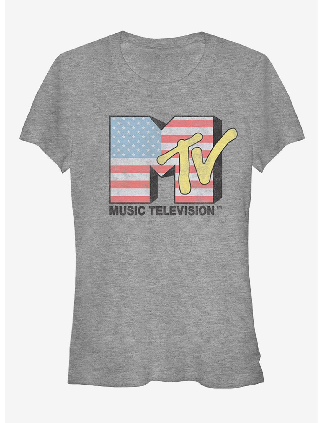 MTV American Flag Logo Girls T-Shirt