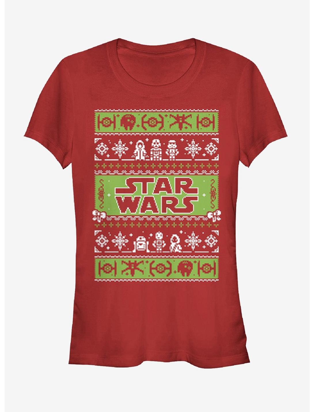 T-shirt Fille Star Wars Pull de Noël Moche Viens du Côté Joyeux