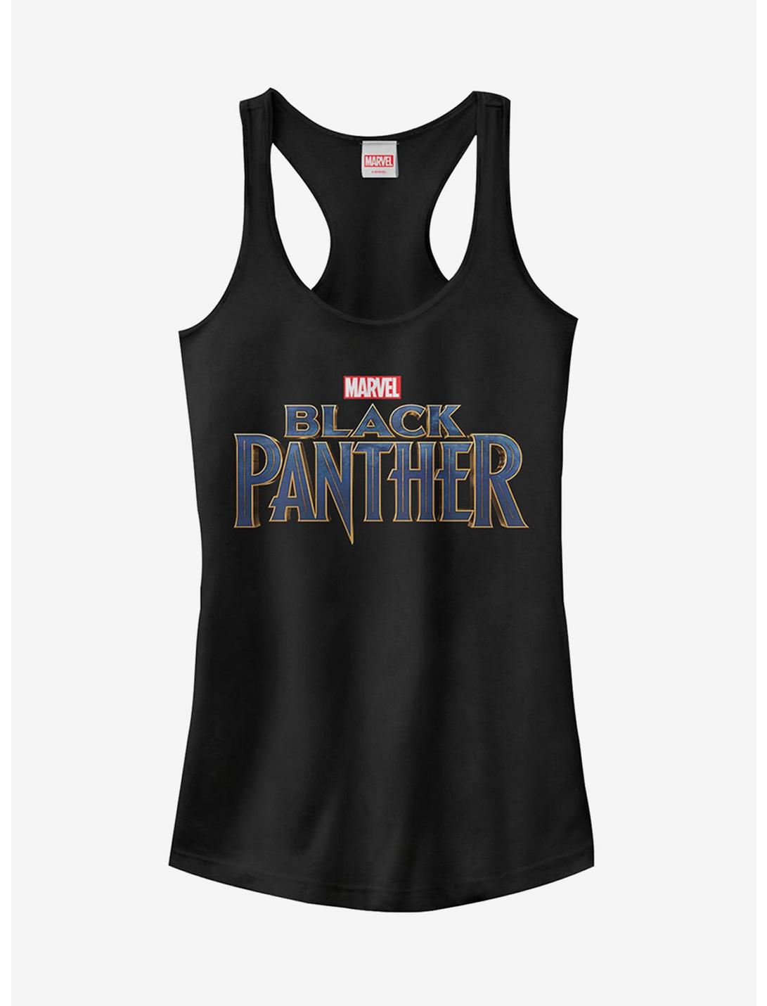 T-Shirt Fille Marvel Black Panther Logo Texte 2018