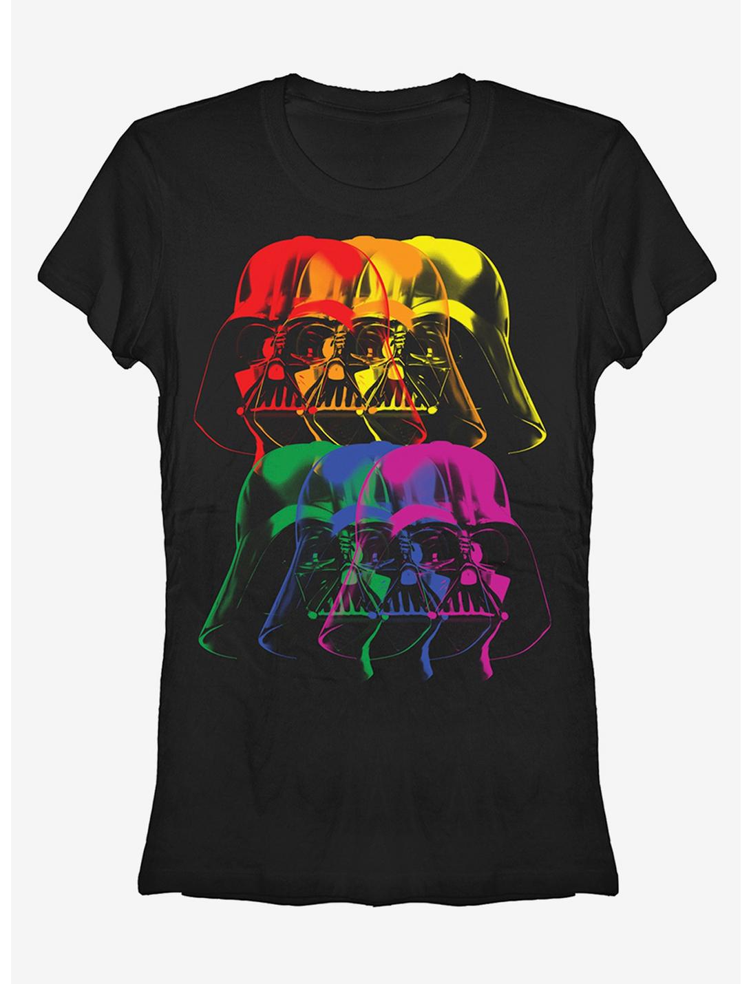 T-shirt enfant Star Wars Dark Vador Casque Arc-en-ciel