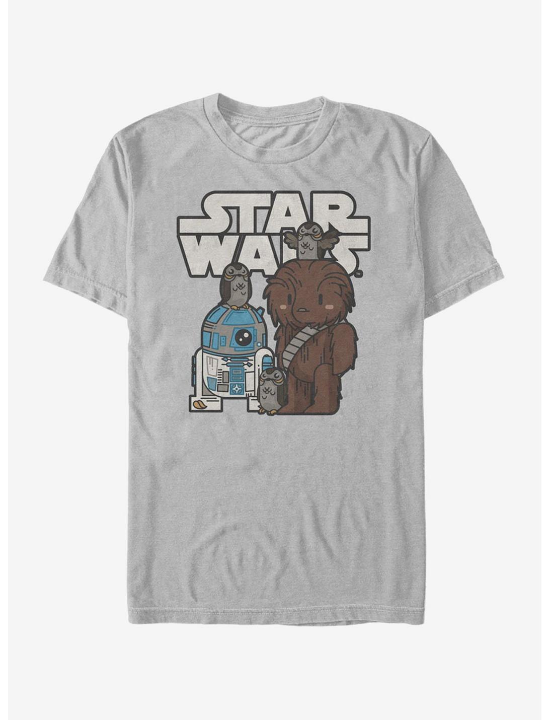 T-shirt Star Wars Porg Party Dessin Animé