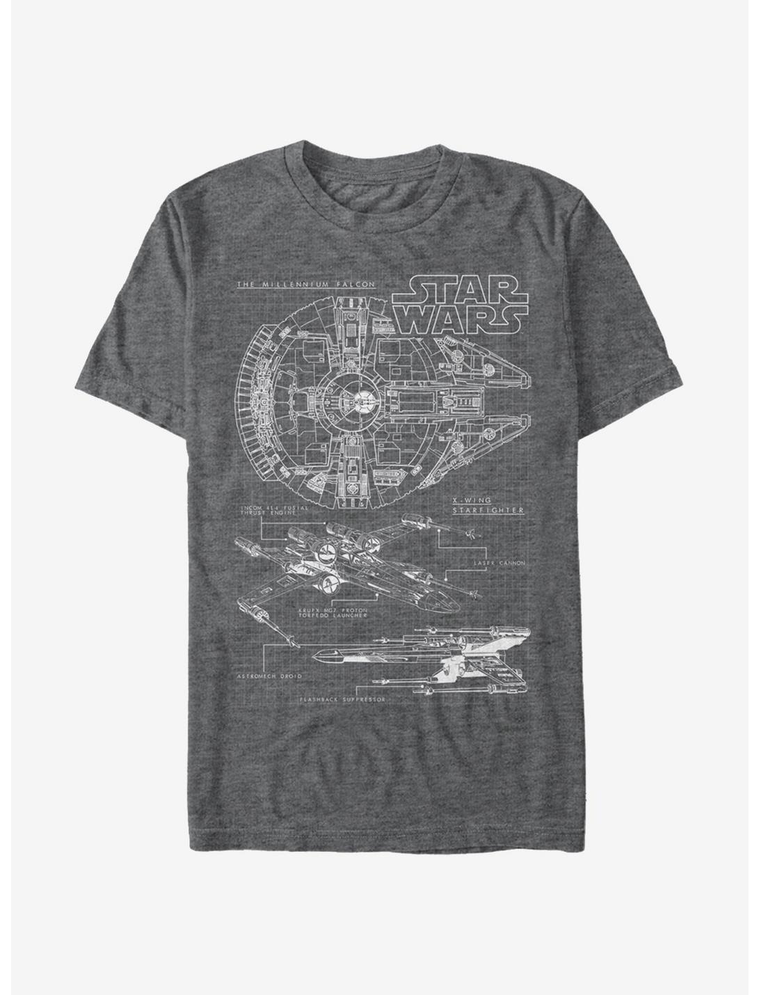 Star Wars Millennium Falcon X-Wing T-Shirt