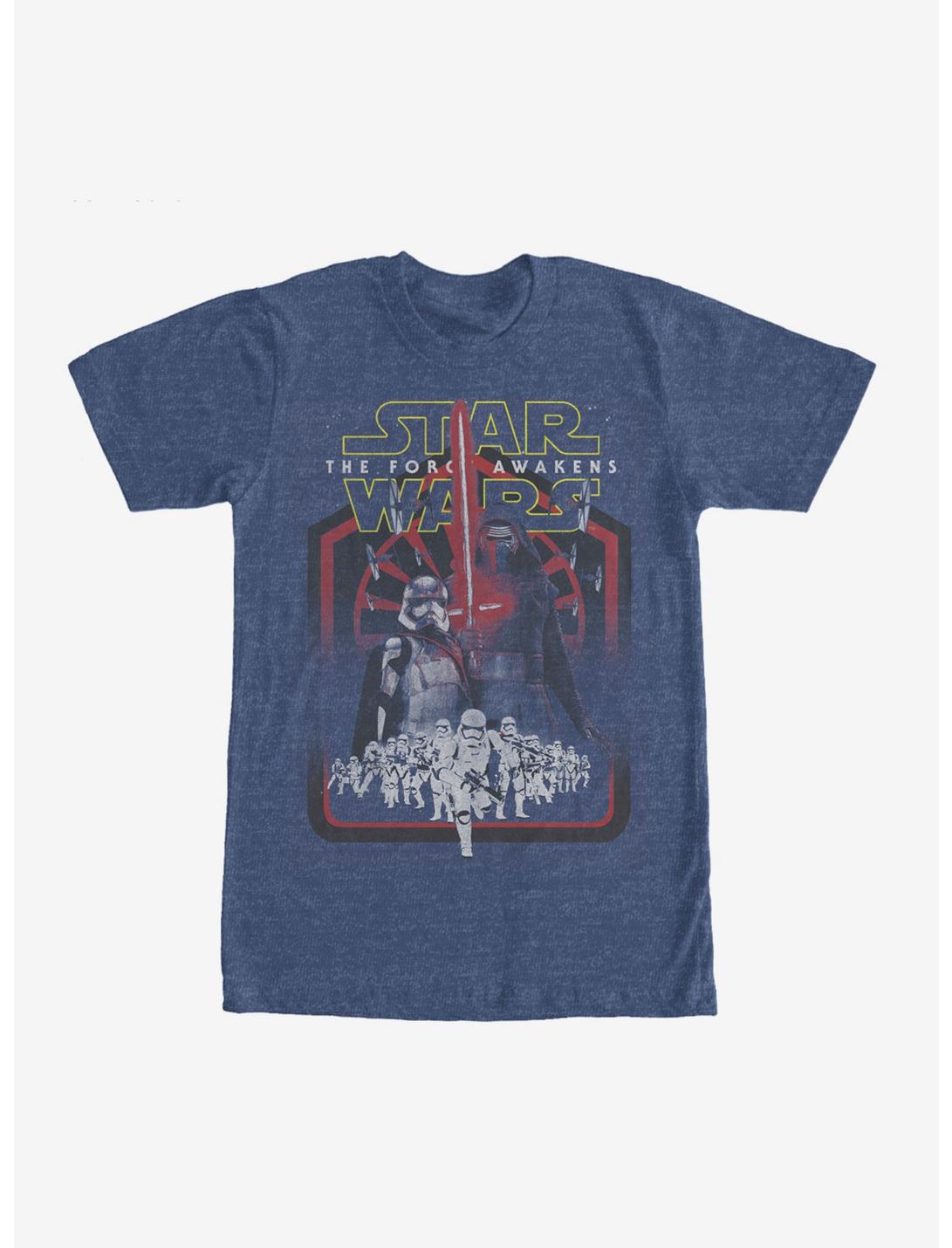 Star Wars Episode VII The Force Awakens Kylo Ren and Stormtroopers T-Shirt