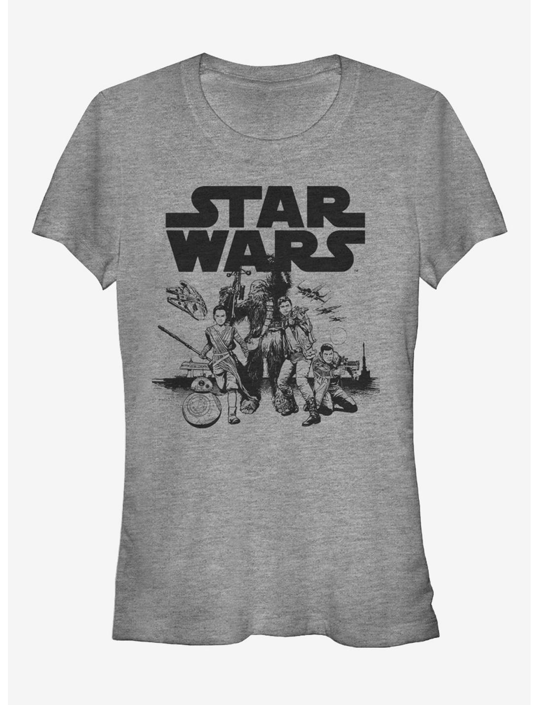 Star Wars Episode VII The Force Awakens Resistance Attack Girls T-Shirt