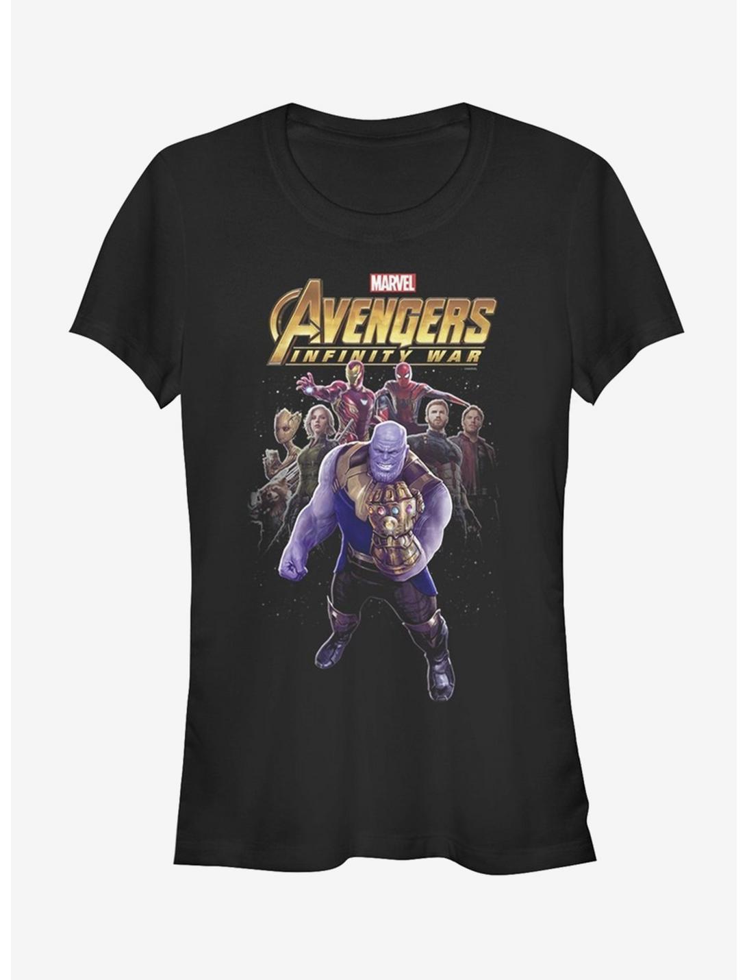 T-shirt Fille Marvel Avengers: Infinity War Thanos et son Entourage