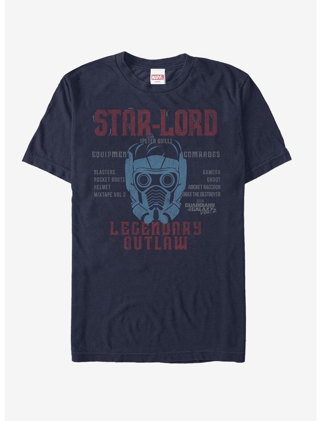 T-Shirt Marvel Les Gardiens de la Galaxie Vol. 2 Star-Lord Liste