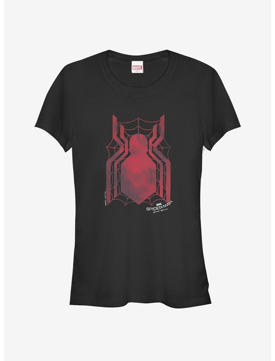 Marvel Spider-Man Homecoming Logo Web Girls T-Shirt