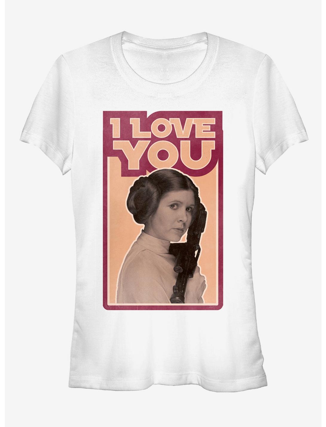 T-shirt citation Star Wars Princesse Leia Je vous aime les filles