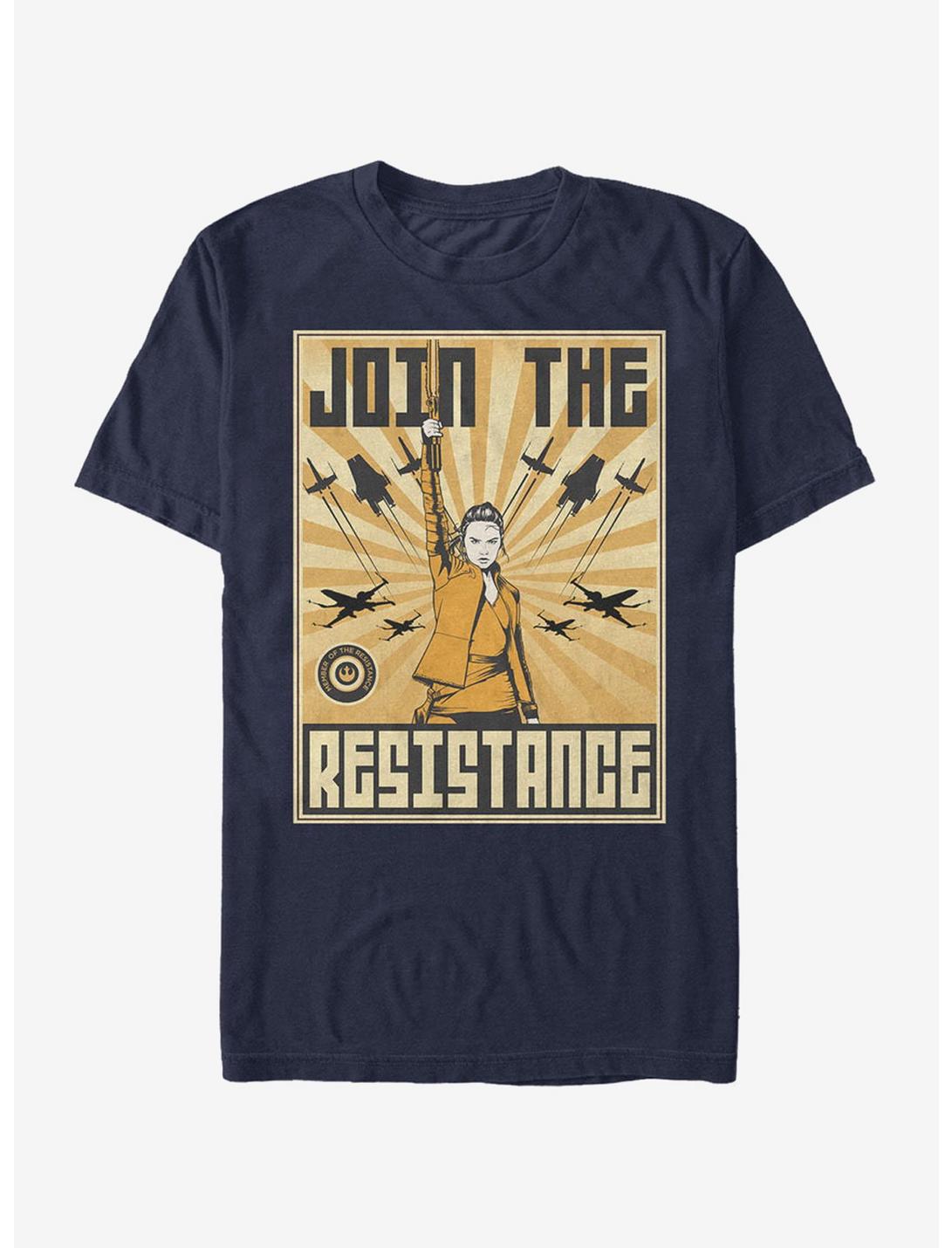 Star Wars Rey Resistance Propaganda Frame T-Shirt