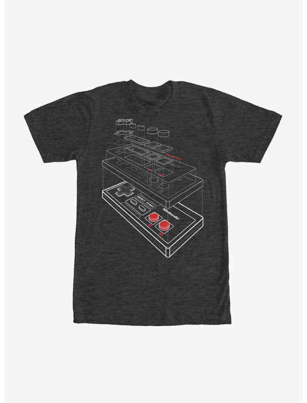 Nintendo Layered NES Controller T-Shirt