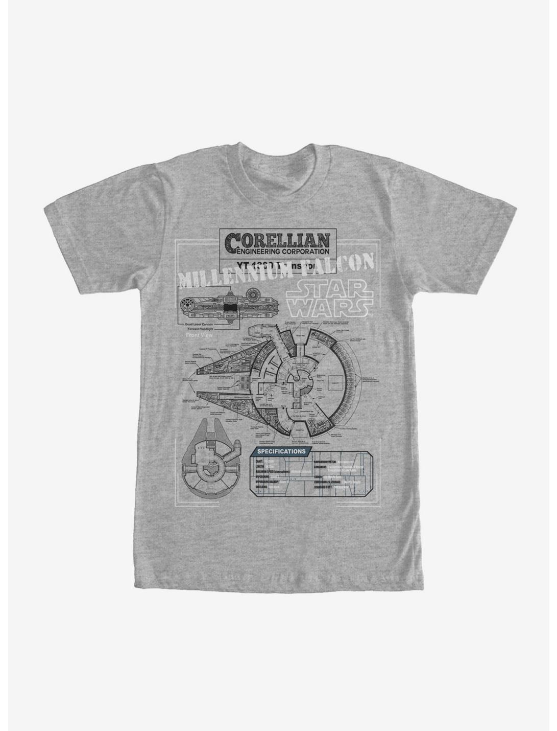 T-shirt Star Wars Faucon Millénium Détails