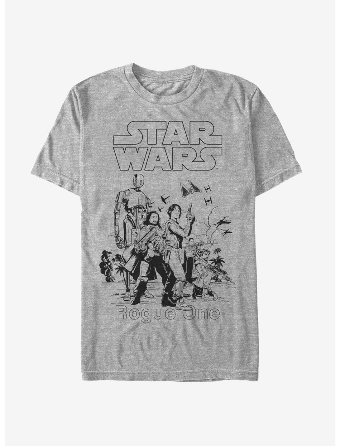 Star Wars Rebellion Scarif Scene T-Shirt