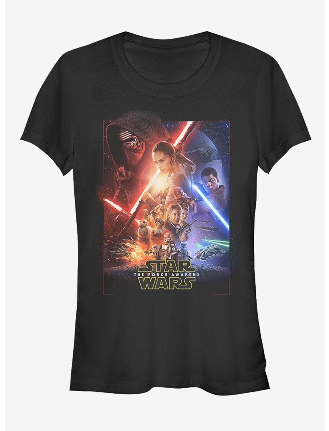 T-Shirt Fille Star Wars Épisode VII Le Réveil de la Force Affiche de Film