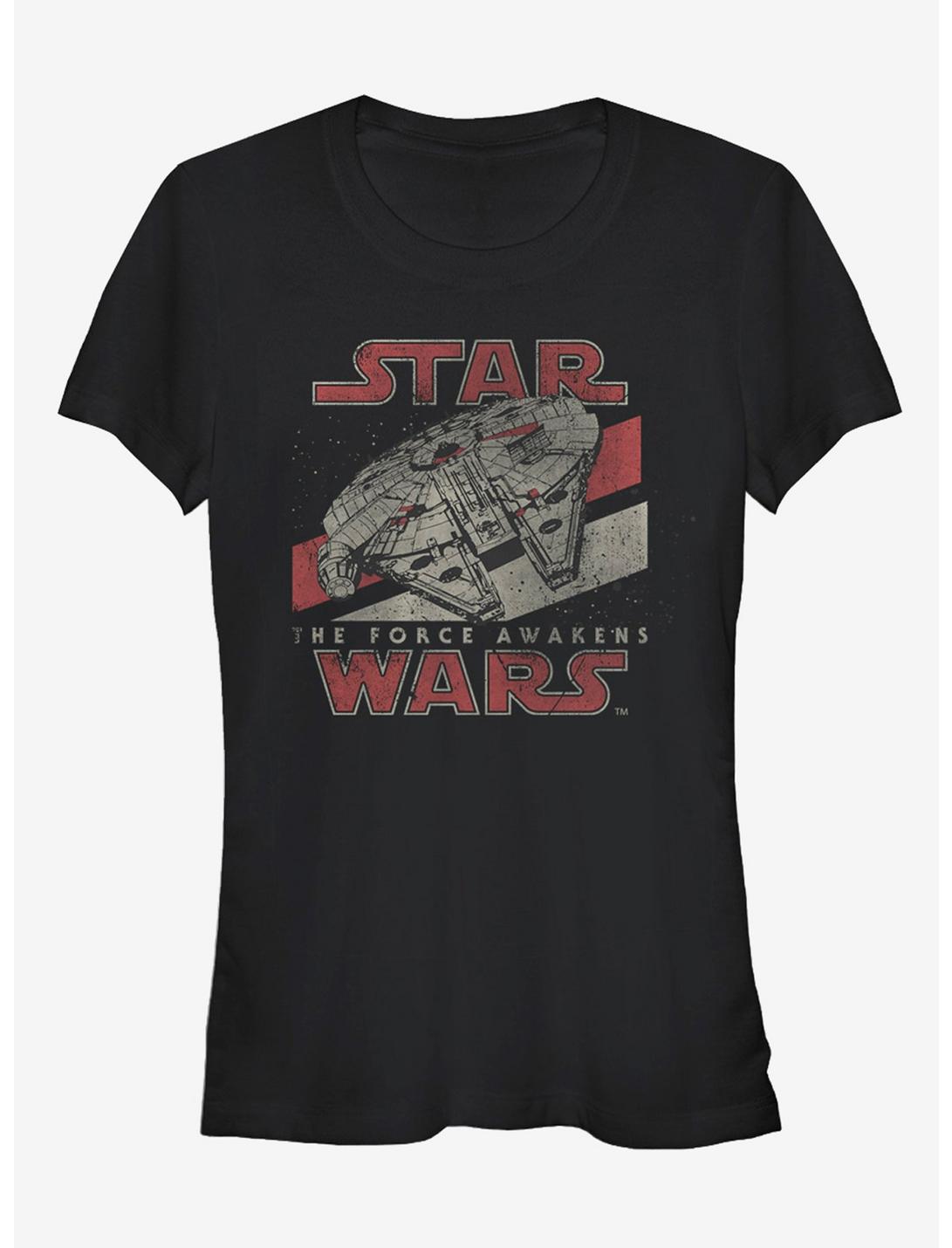 Star Wars Episode VII The Force Awakens Millennium Falcon Girls T-Shirt