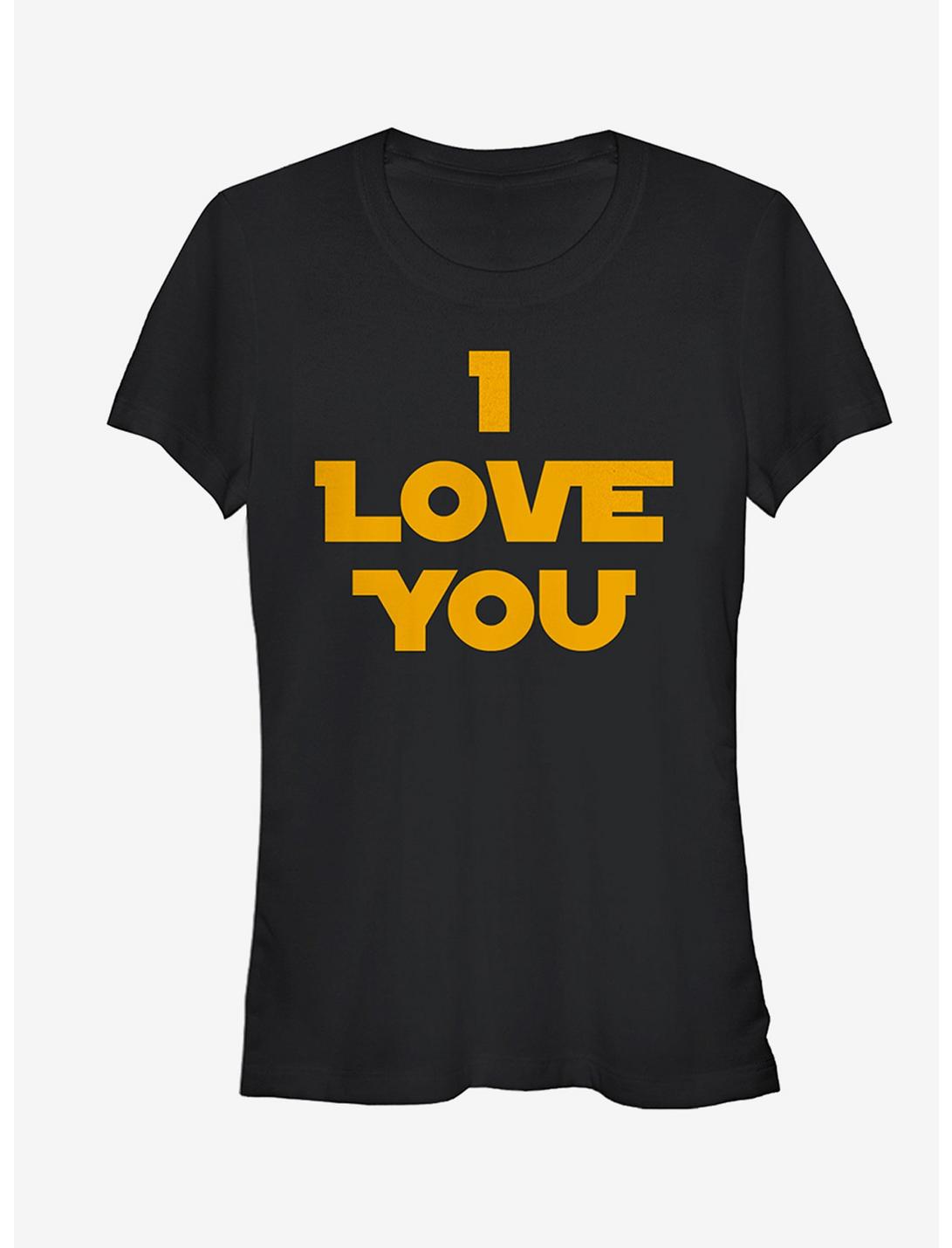 Star Wars Princess Leia I Love You Girls T-Shirt