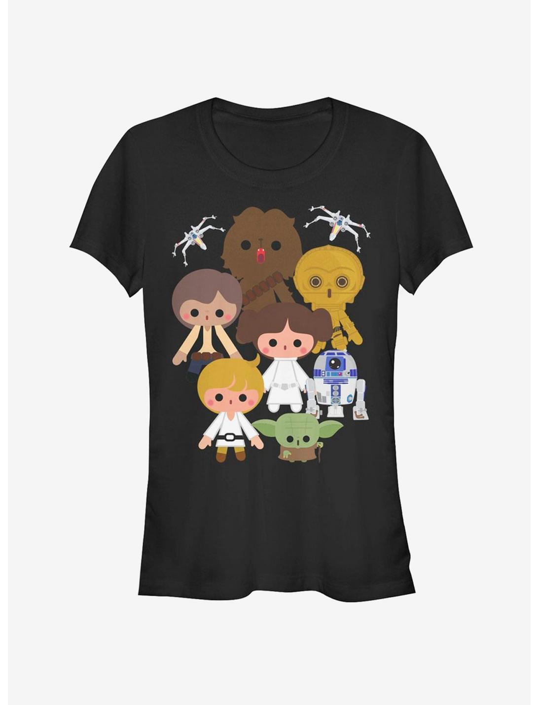 T-shirt filles Rebelles de Star Wars motif dessin animé mignon