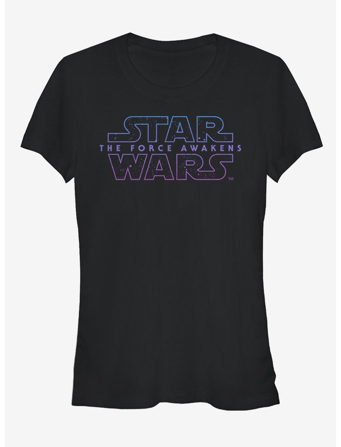 Star Wars The Force Awakens Episode VII Starry Logo Girls T-Shirt