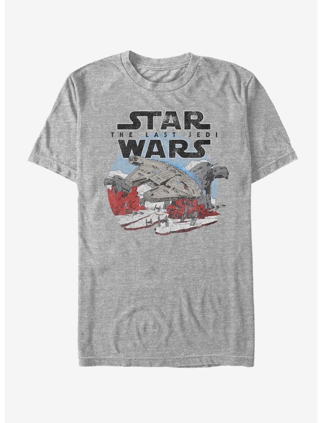 Star Wars Millennium Falcon Crait Battle T-Shirt