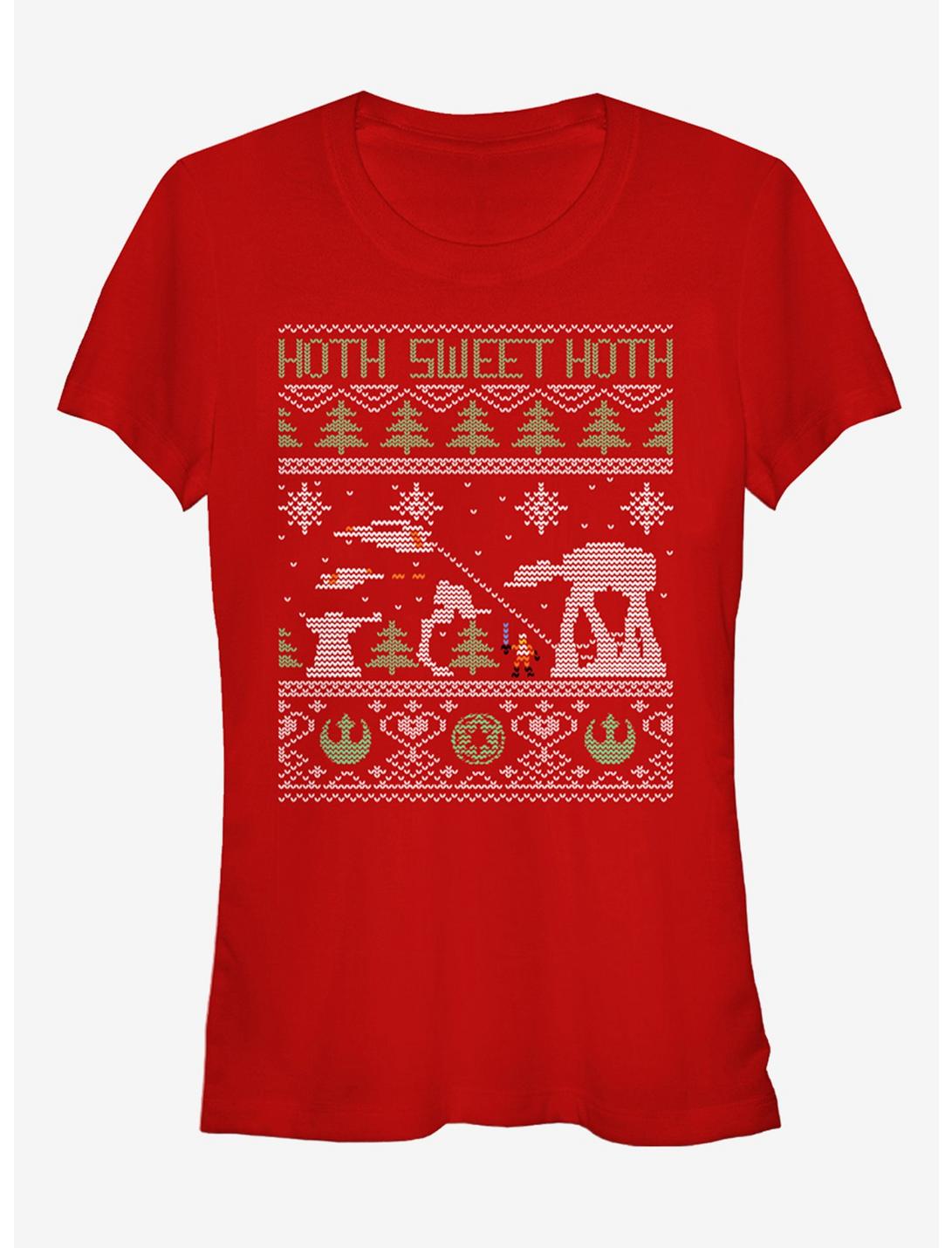 T-shirt Fille Pull de Noël Moche Star Wars Hoth, Doux Hoth