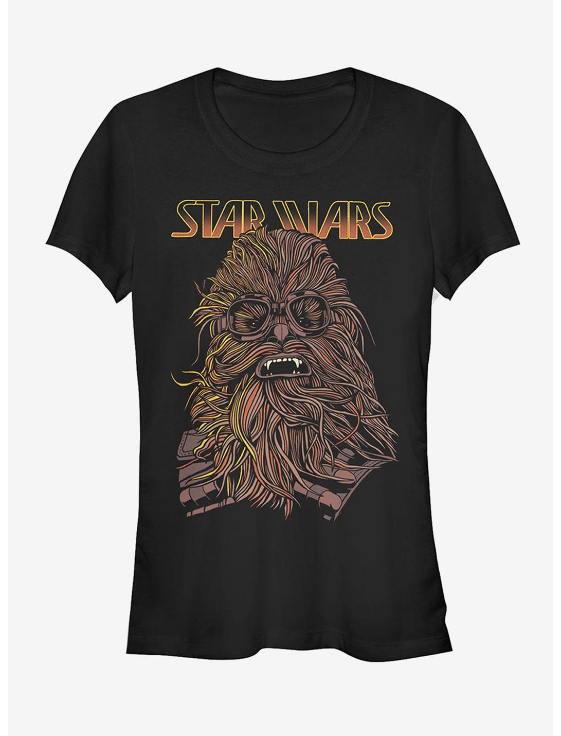 Star Wars Chewie Hair Cartoon Girls T-Shirt