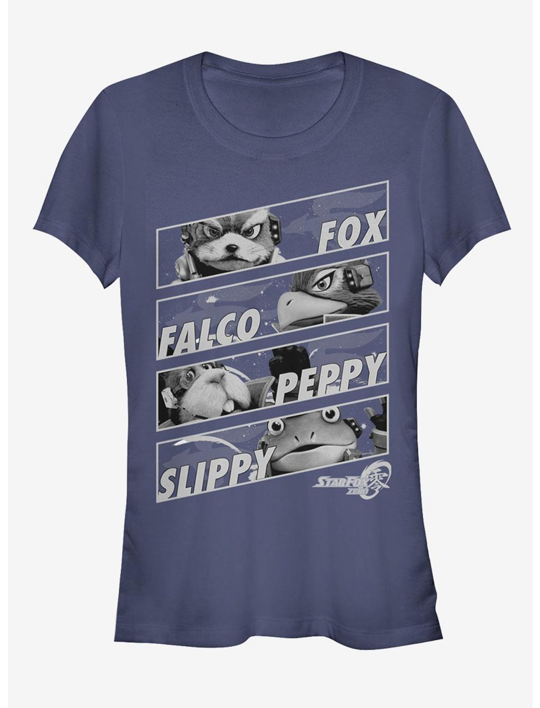 Nintendo Star Fox Zero Character Panels Girls T-Shirt